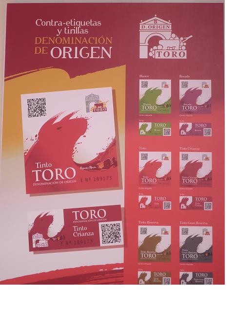 NUEVA TIRILLA  - CONTRA ETIQUETA DE LOS VINOS DE TORO